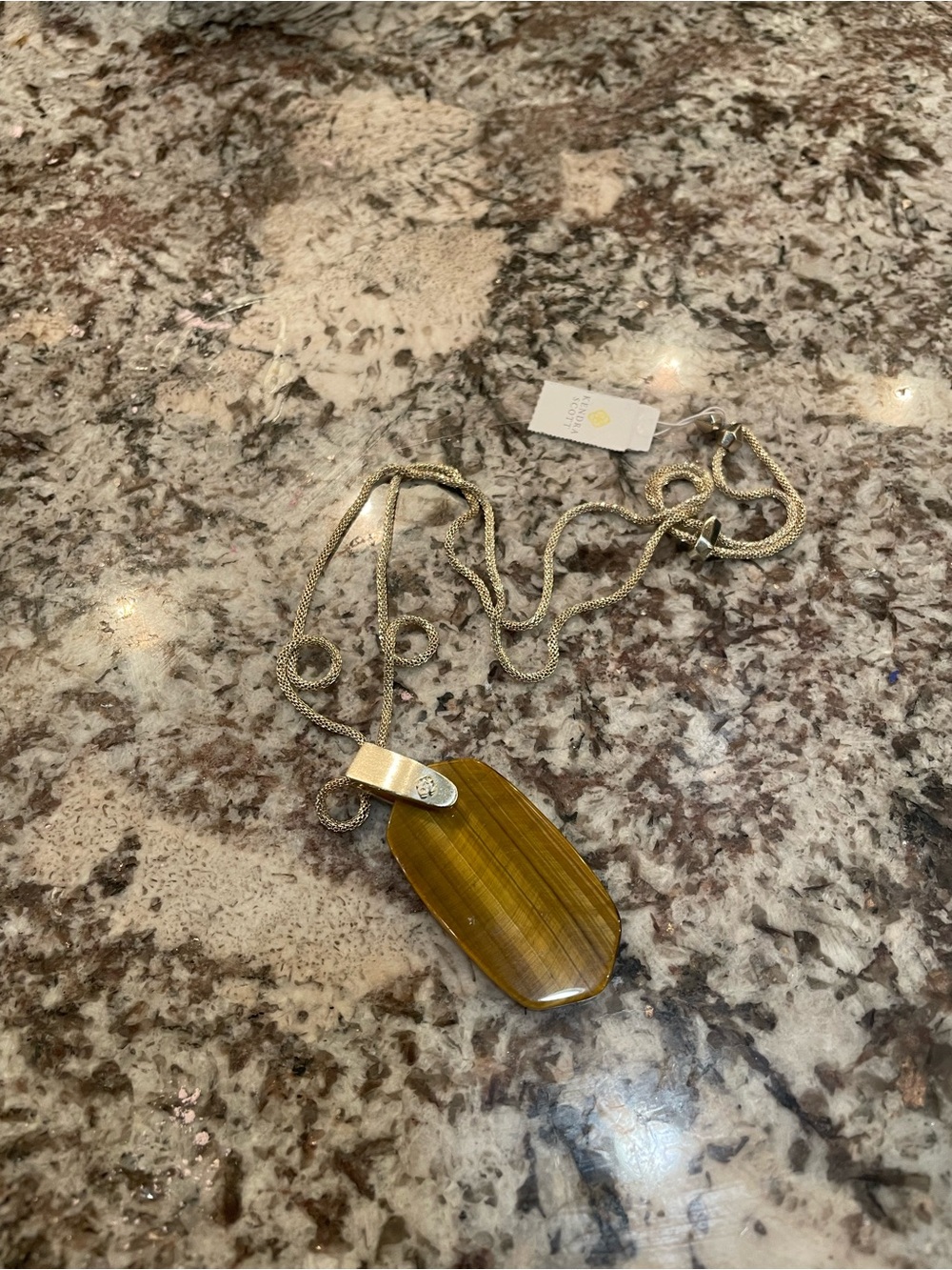 NWT~KENDRA SCOTT~Inez Cat's Eye Pendant Necklace